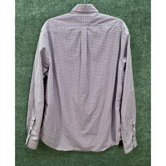 Ralph Lauren Button Shirt Mens XL Slim Fit Pink Gingham Pony Logo Long Sleeve - Picture 5 of 8